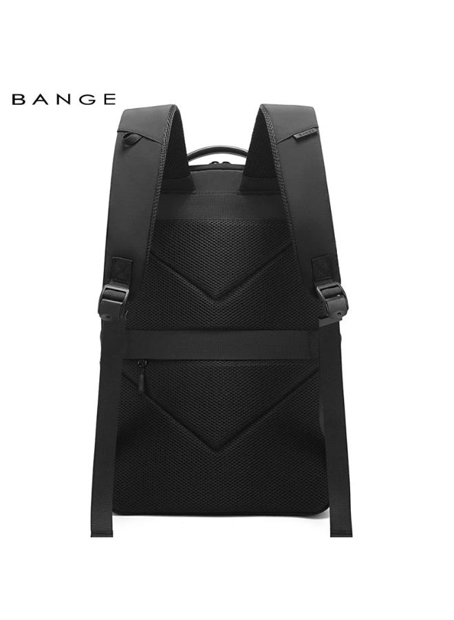 بانجي BANGE 8119 Black Hot Sell New Arrival Wholesale Soft Lightweight Waterproof Men Casual Laptop Backpack - Image 4
